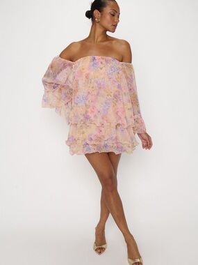 Show Me Your Mumu | Fiona Mini Dress - Pale Yellow Blooms